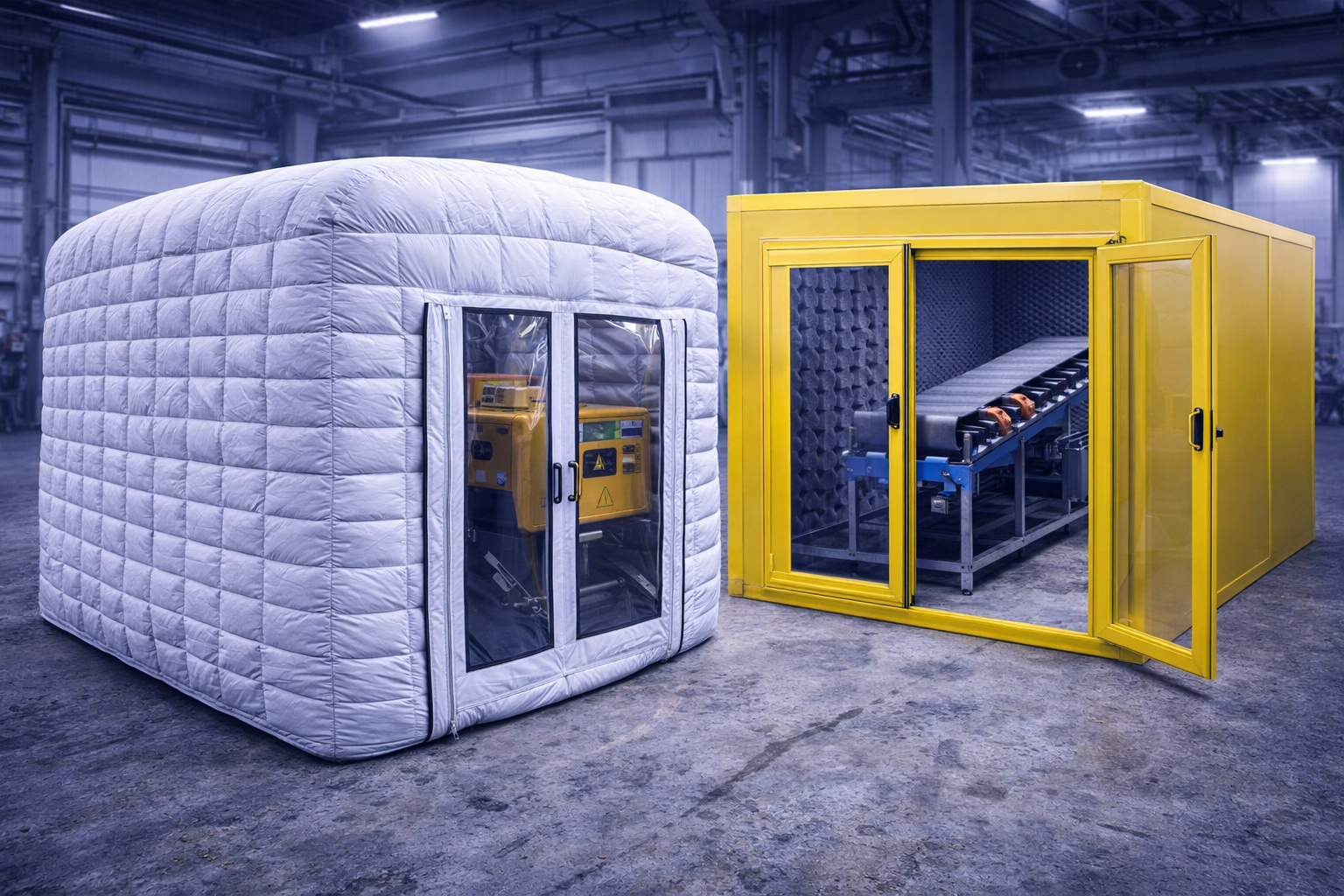 Acoustic enclosure for machinery