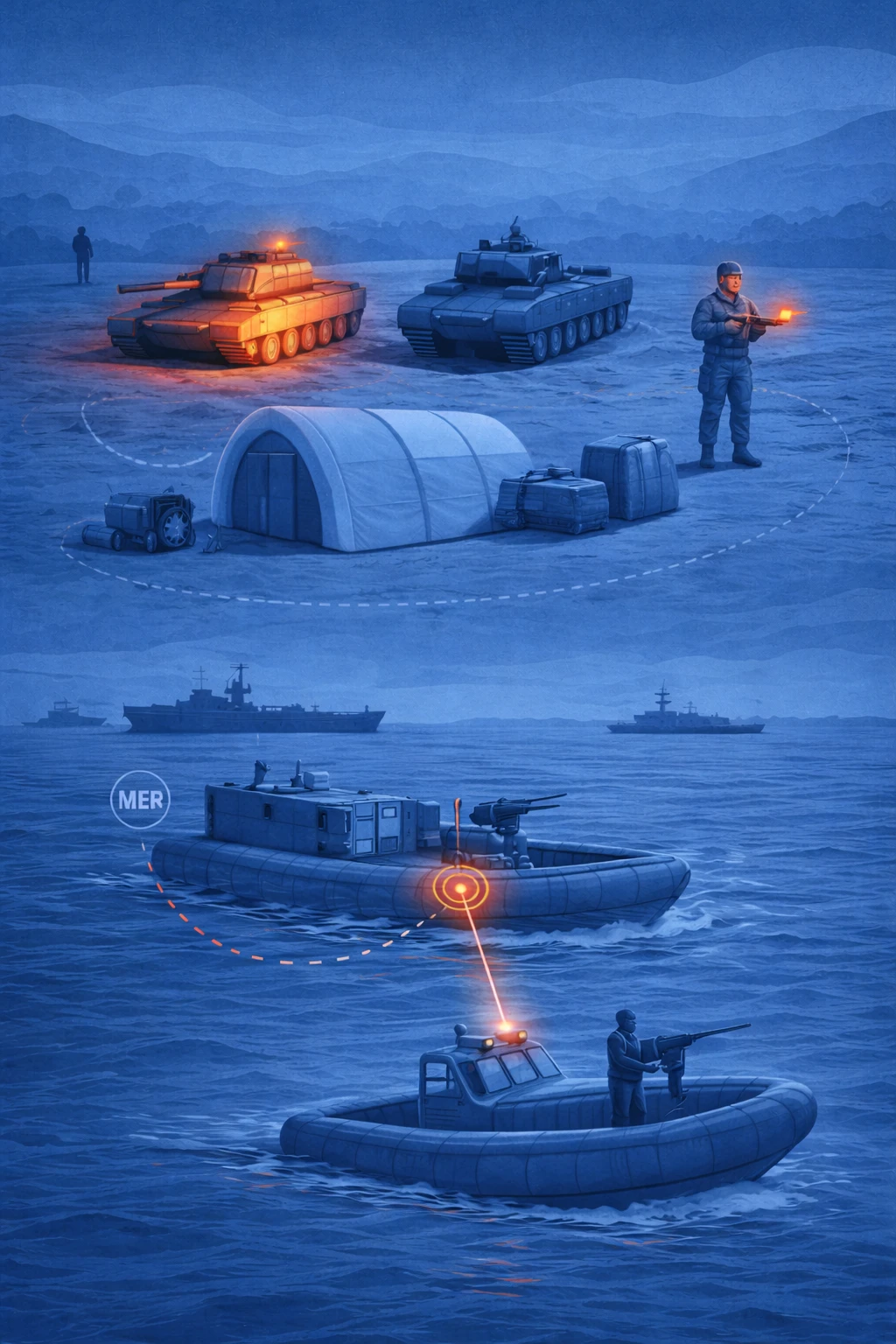 Inflatable training targets overview – modular architecture
