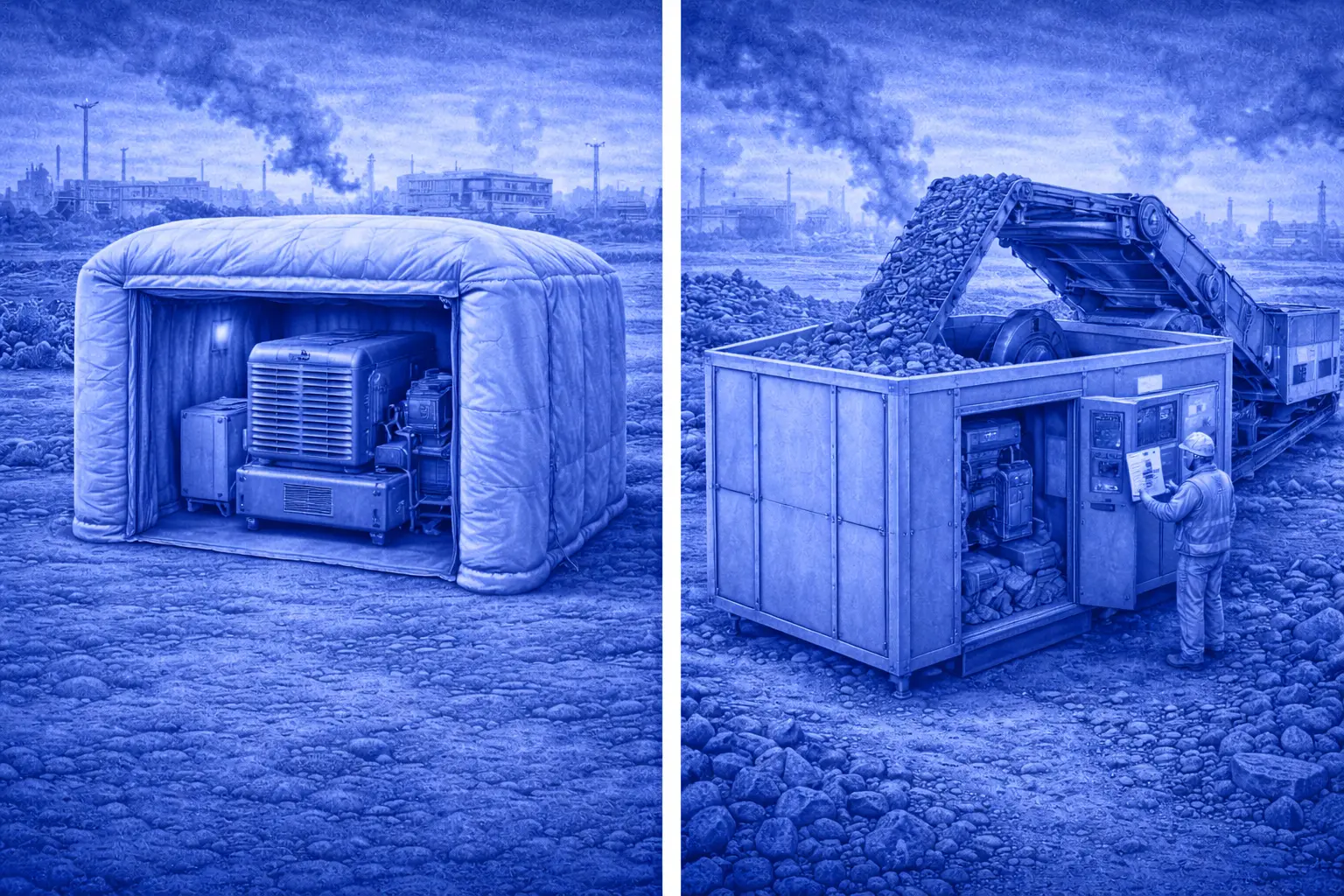 Machine acoustic enclosures