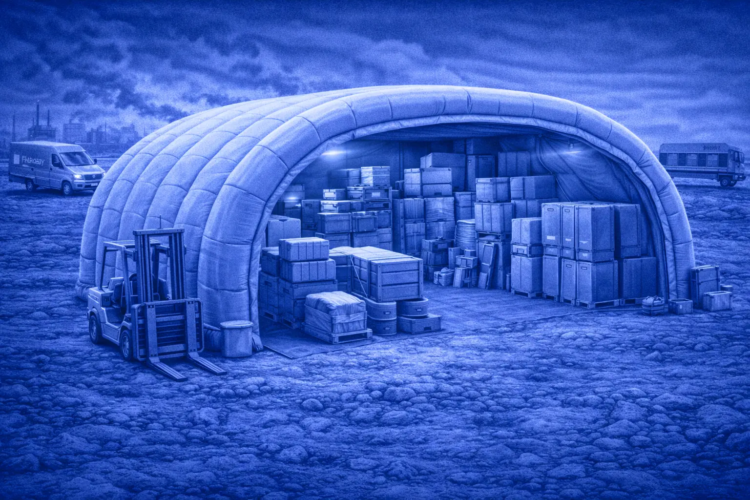 A complete range of inflatable hangars for very different uses